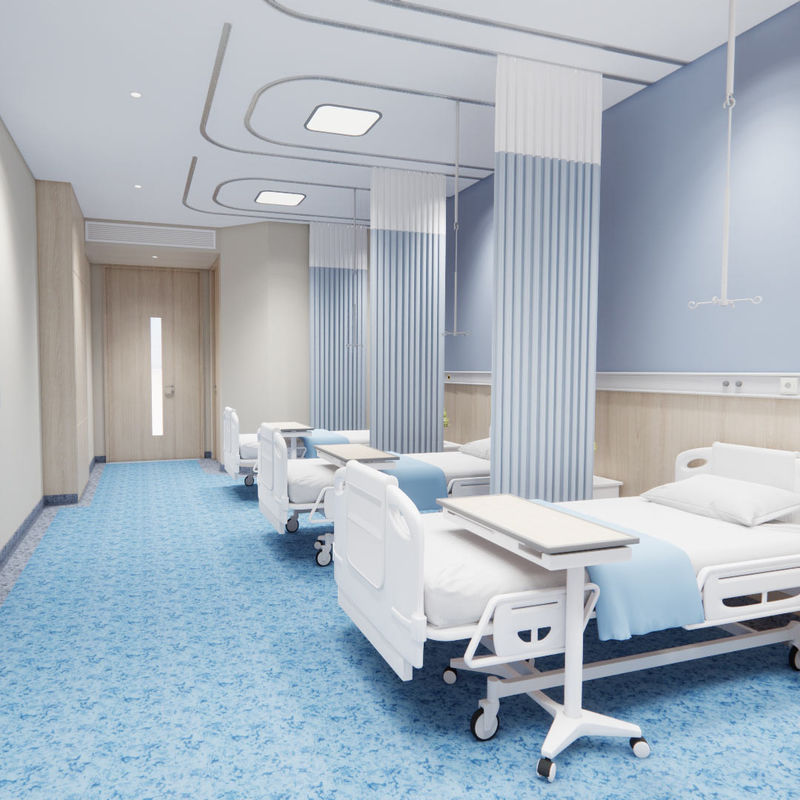 साफ करने में आसान व्यस्त स्थानों के लिए विषमतापूर्ण फर्श टिकाऊ दाग प्रतिरोधी बहु-परत संरचना