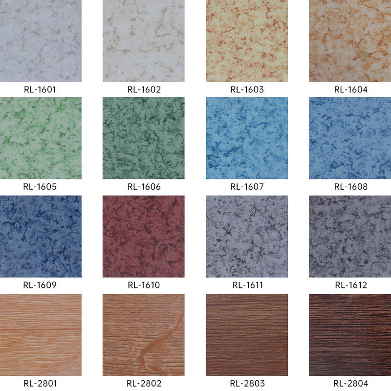 साफ करने में आसान व्यस्त स्थानों के लिए विषमतापूर्ण फर्श टिकाऊ दाग प्रतिरोधी बहु-परत संरचना