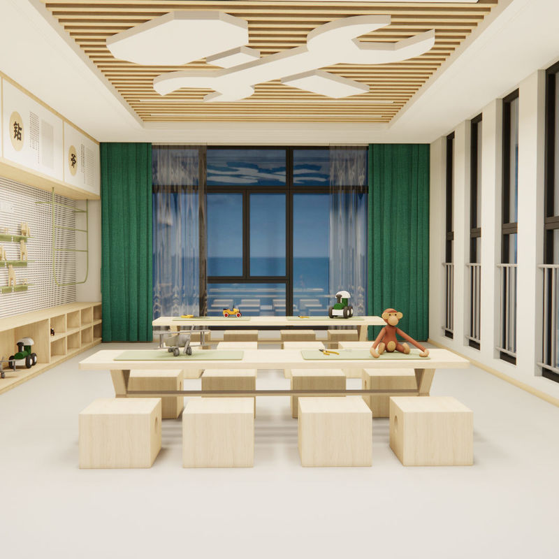 उच्च यातायात वाले क्षेत्रों और उच्च आर्द्रता वाले वातावरण के लिए विभेदक मंजिल पीवीसी फर्श