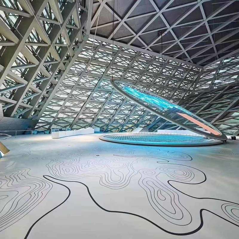 प्रदर्शनी हॉल के लिए पर्यावरण के अनुकूल, पहनने के प्रतिरोधी और एंटी स्लिप रबर फर्श