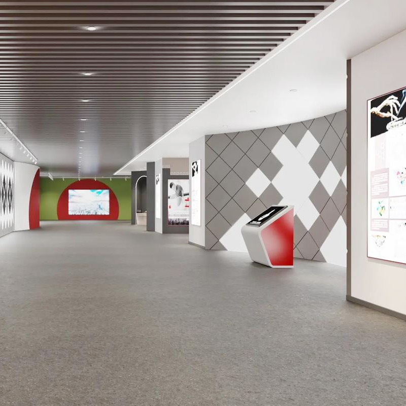 संग्रहालय प्रदर्शनी क्षेत्रों के लिए रेले एंटी-स्लिप और ध्वनि-अवशोषित रबर फर्श