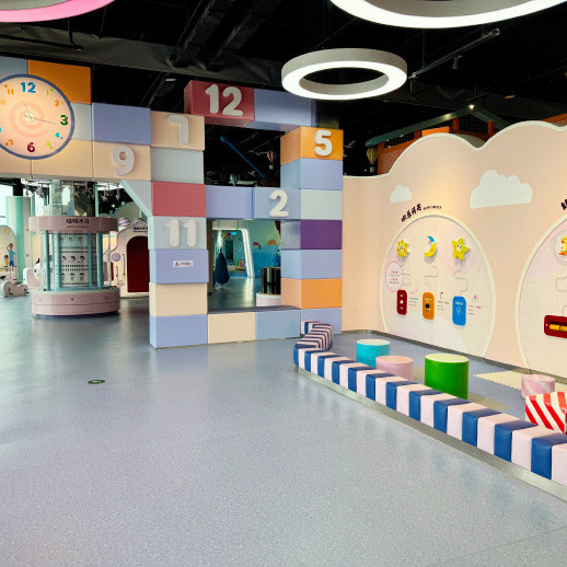 संग्रहालय प्रदर्शनी क्षेत्रों के लिए रेले एंटी-स्लिप और ध्वनि-अवशोषित रबर फर्श