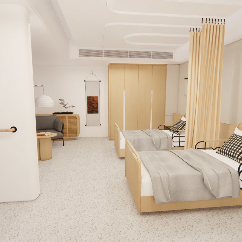 ल्यूमिना हेल्थ/इन्फिनिटी नर्सिंग होम के लिए आसान-साफ एंटीमाइक्रोबियल होमोजेनिक विनाइल फर्श