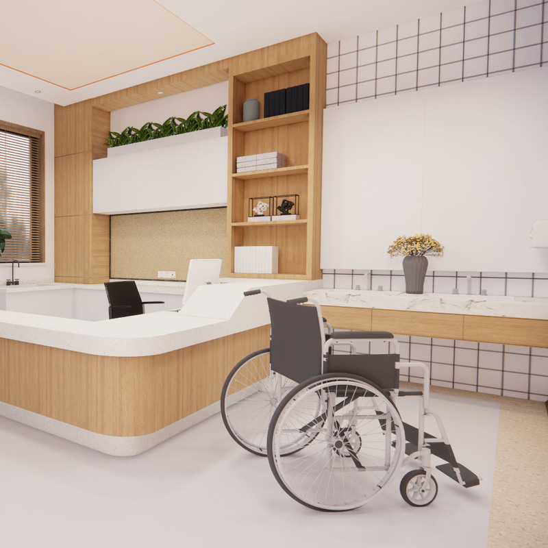 ल्यूमिना हेल्थ/इन्फिनिटी नर्सिंग होम के लिए आसान-साफ एंटीमाइक्रोबियल होमोजेनिक विनाइल फर्श