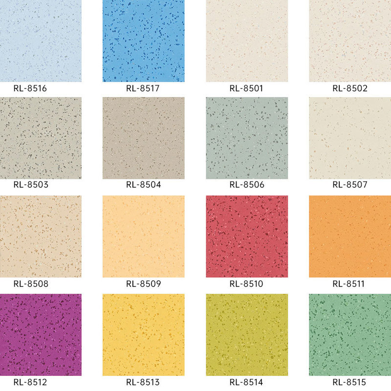 पेशेवर चिकित्सा-ग्रेड अस्पताल फर्श विनाइल जिसमें जीवाणुरोधी आसान-सफाई के लाभ हैं