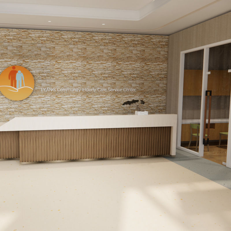 नर्सिंग होम के लिए पुनर्वास-देखभाल विशेष फर्श - मेडिकल-ग्रेड हाइजीनिक सुरक्षित शैली