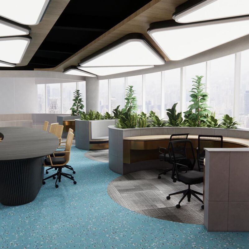 Relle Office Building R11 Anti-Slip Carborundum Flooring (Eco-Friendly Low-Noise)