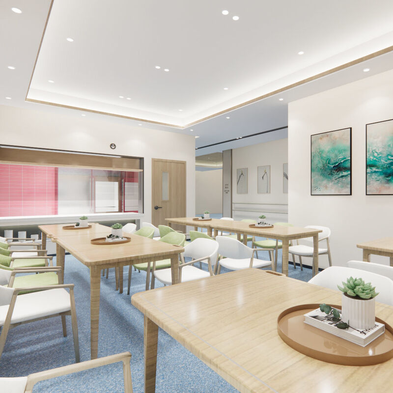 नर्सिंग होम के मरीज कक्षों के लिए स्क्रैच प्रतिरोधी सतह के साथ प्रभाव प्रतिरोधी समरूप फर्श