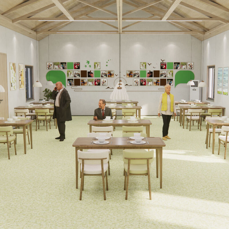 नर्सिंग होम के मरीज कक्षों के लिए स्क्रैच प्रतिरोधी सतह के साथ प्रभाव प्रतिरोधी समरूप फर्श