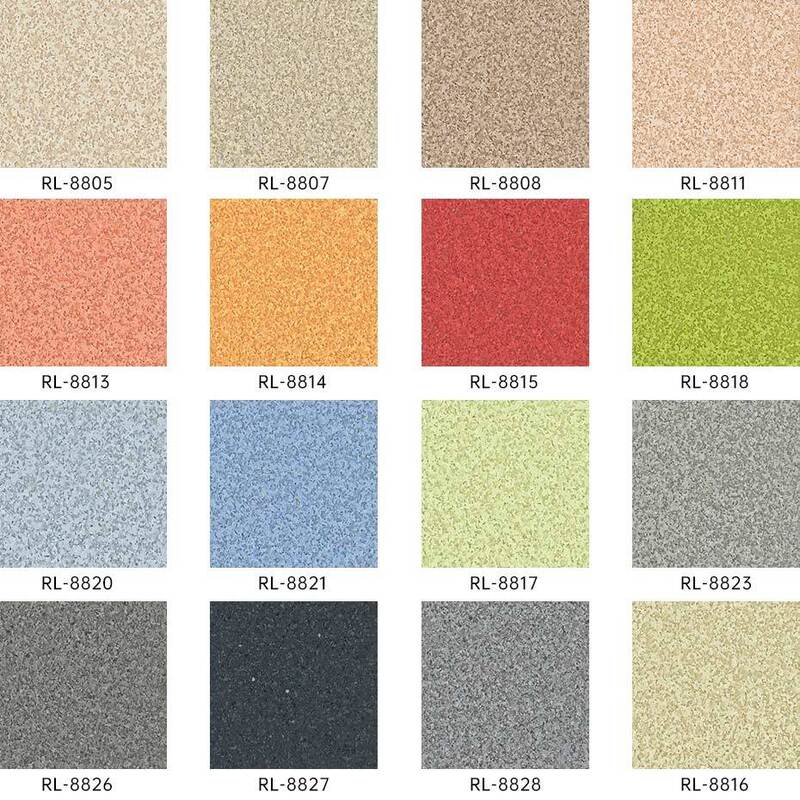 नर्सिंग होम के मरीज कक्षों के लिए स्क्रैच प्रतिरोधी सतह के साथ प्रभाव प्रतिरोधी समरूप फर्श