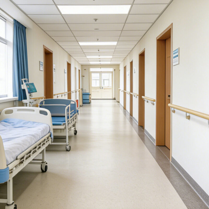 Relle Wood Grain Wall Mounted Stair Handrail, Corridor Safety Grab Bar