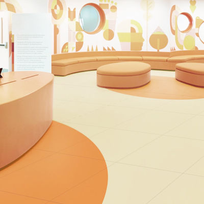 EN ISO 24340 RELLE LVT सब्सट्रेट द्वारा स्वीकृत जिसमें 2.5 मिमी मोटी घिसाव-प्रतिरोधी परत है